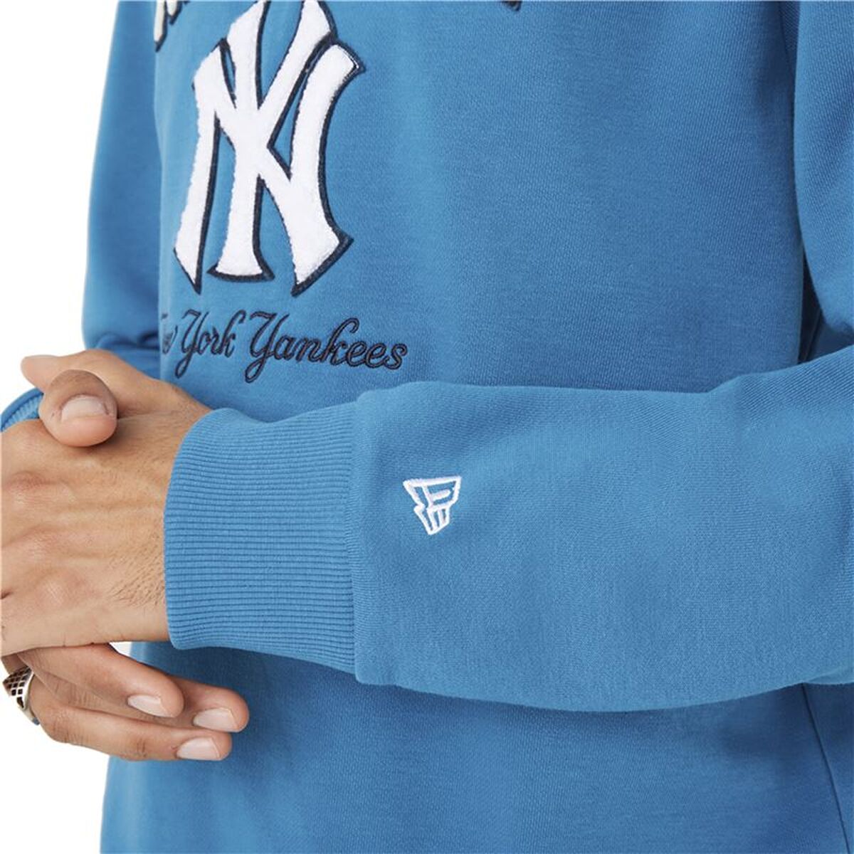 Herensweater zonder Capuchon New Era MLB Heritage New York Yankees M Blue Blauw