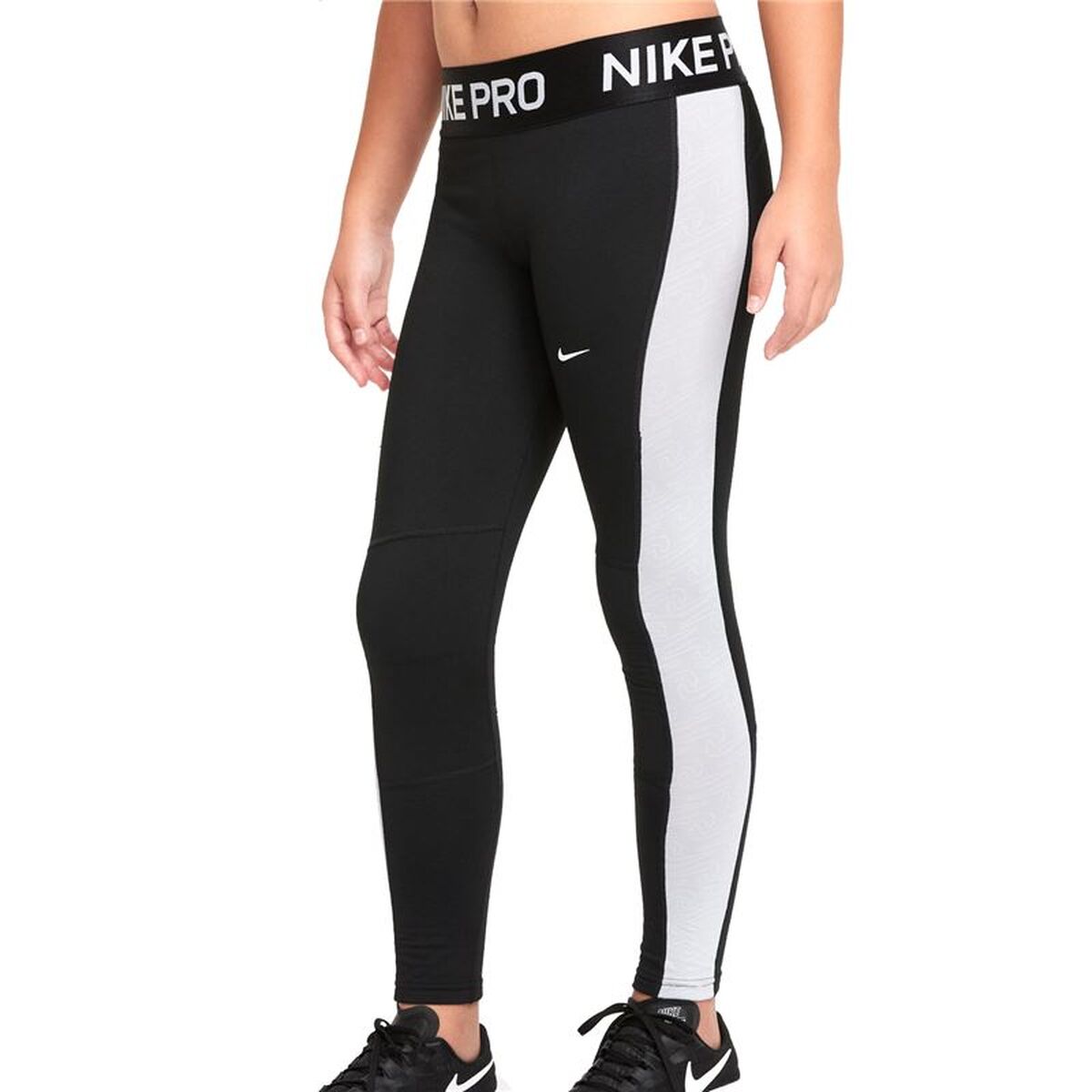 Sportleggings voor Kinderen Nike Dri-FIT Pro Warm Zwart