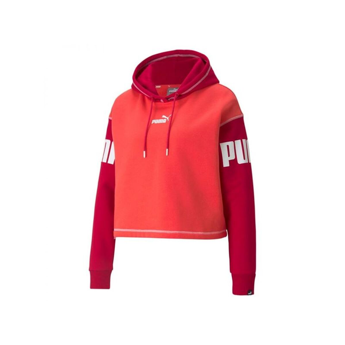 Dameshoodie Puma Puma Power Fl Rood