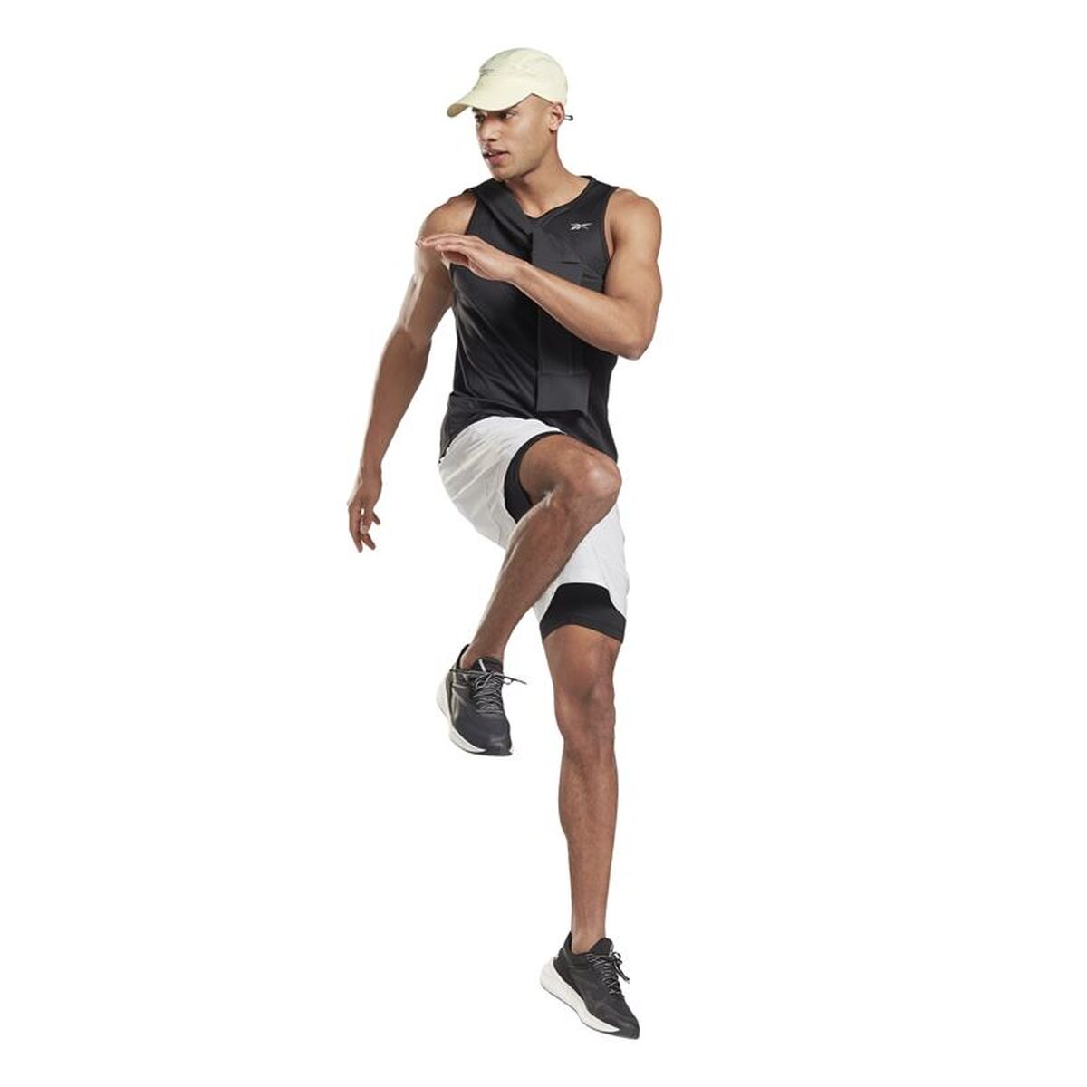 Mens Short Sleeve T-Shirt Reebok FU1408 Black