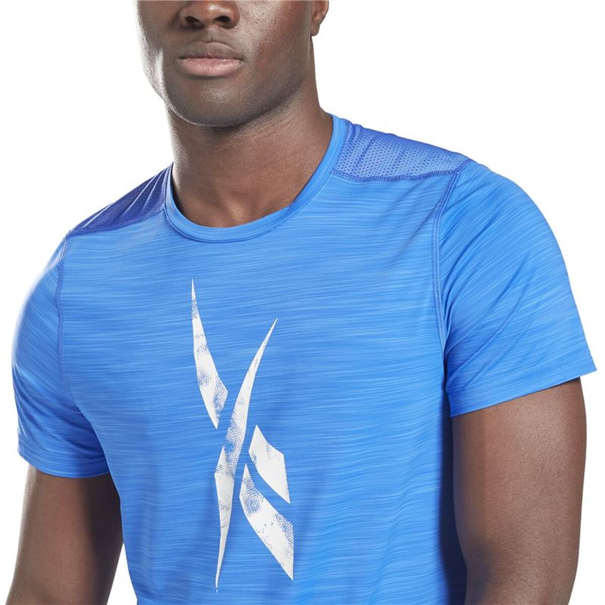 Heren-T-Shirt met Korte Mouwen Reebok Workout Ready Activchill Blauw