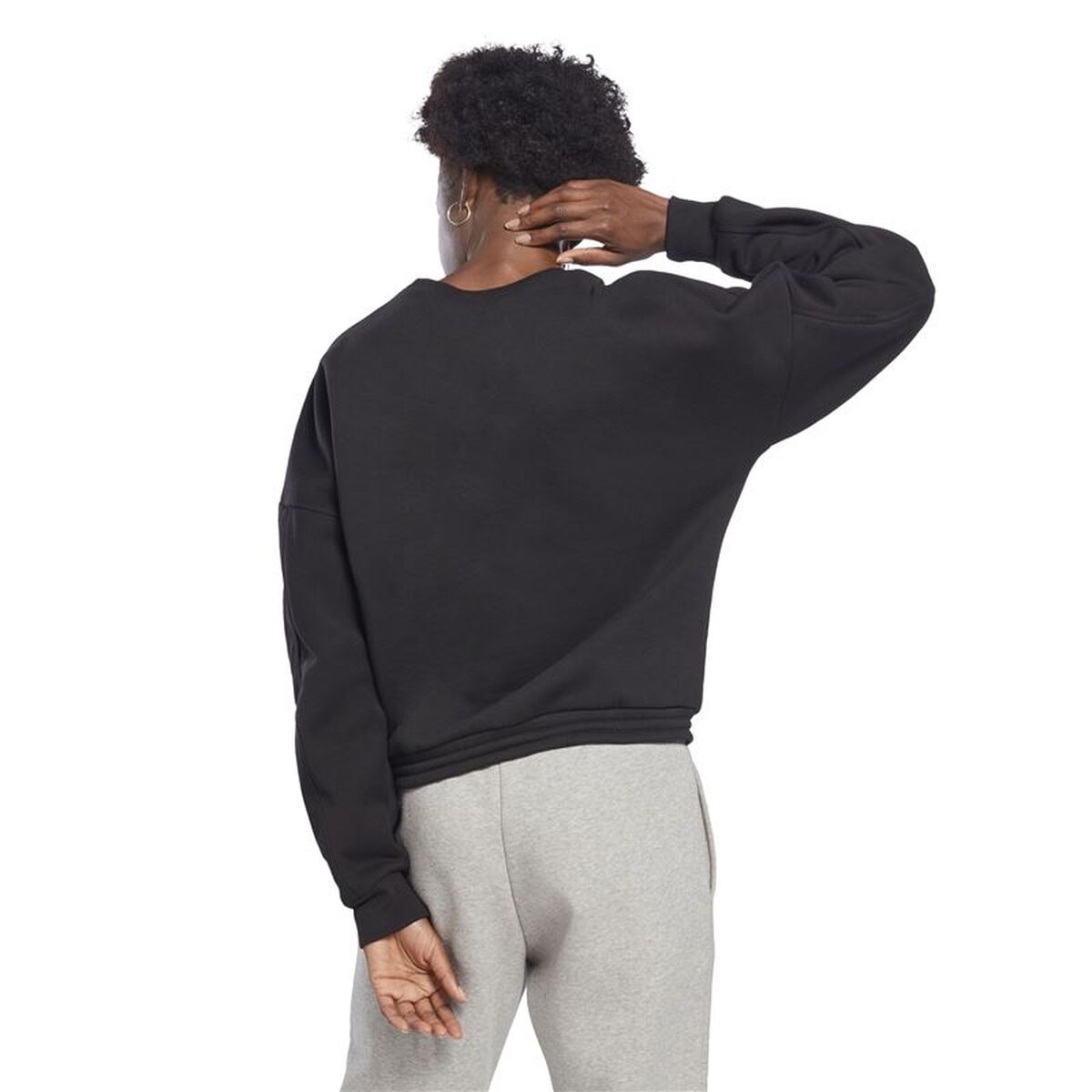 Womens Sweatshirt without Hood Reebok Modern Safari W Black