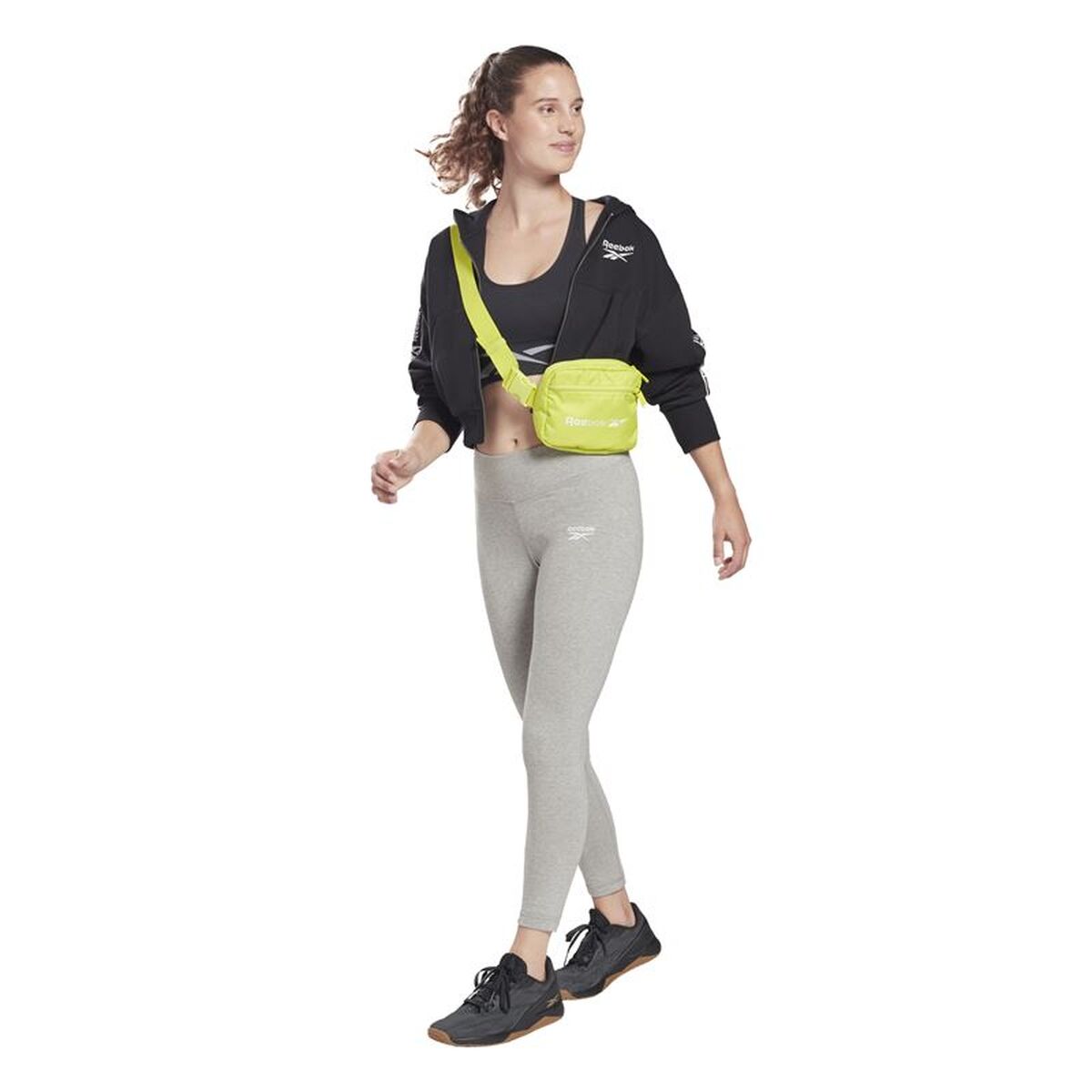 Women’s Sports Jacket Reebok Tape Pack Full Zip W Black