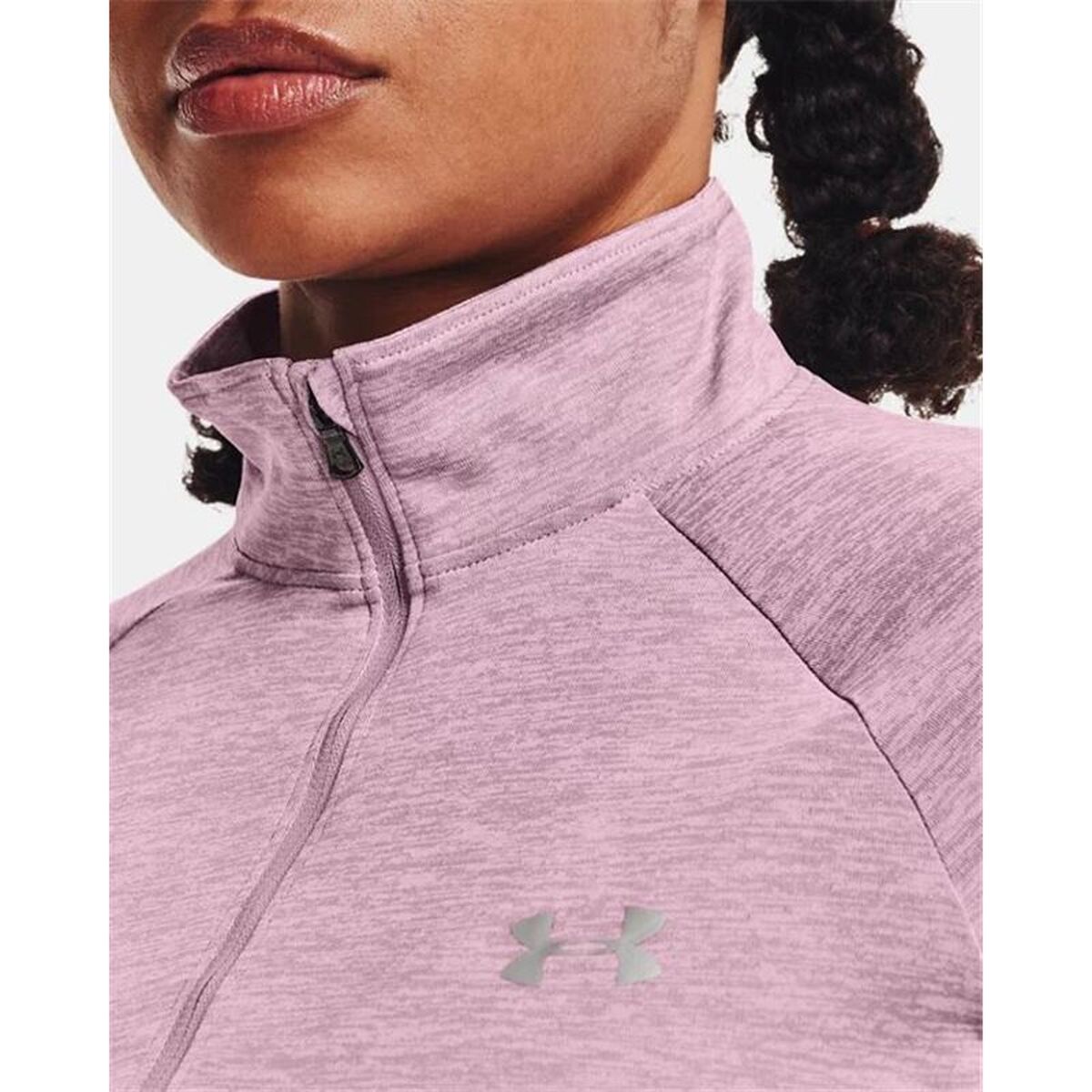 Womens Sweatshirt without Hood Under Armour Tech Plum