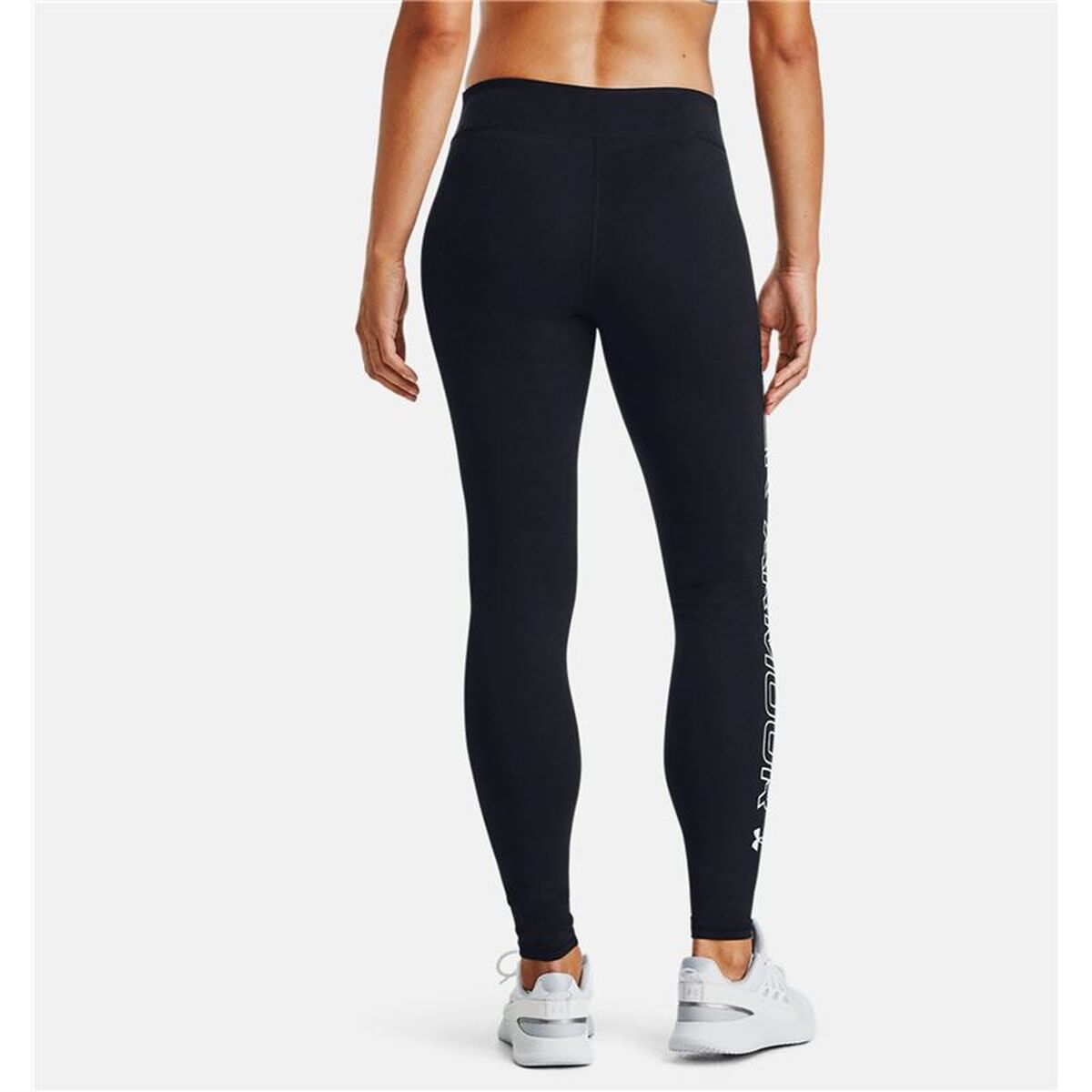 Sportleggings voor Dames Under Armour Favorite Wordmark Zwart
