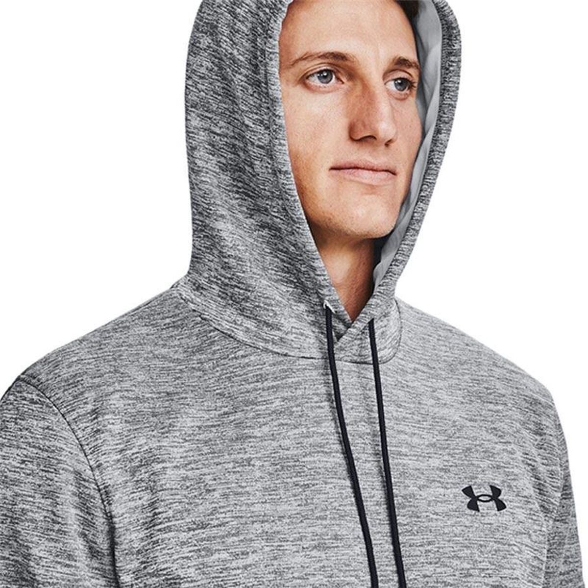 Herenhoodie Under Armour Fleece Twist Donker grijs