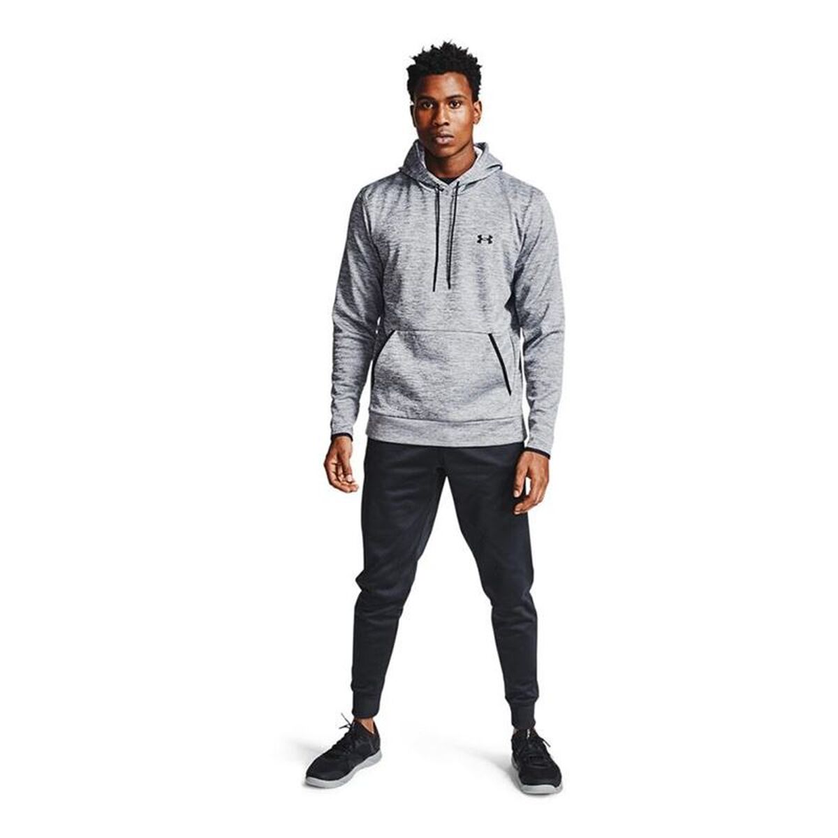 Herenhoodie Under Armour Fleece Twist Donker grijs
