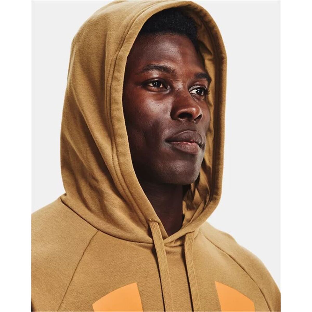 Herenhoodie Under Armour Rival Fleece Oker