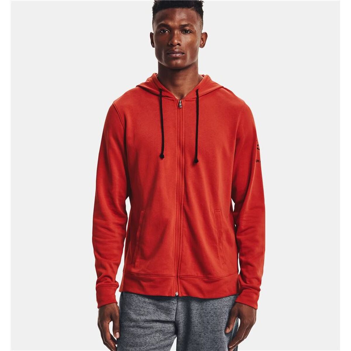 Heren Sportjas Under Armour Rival Terry Man Rood