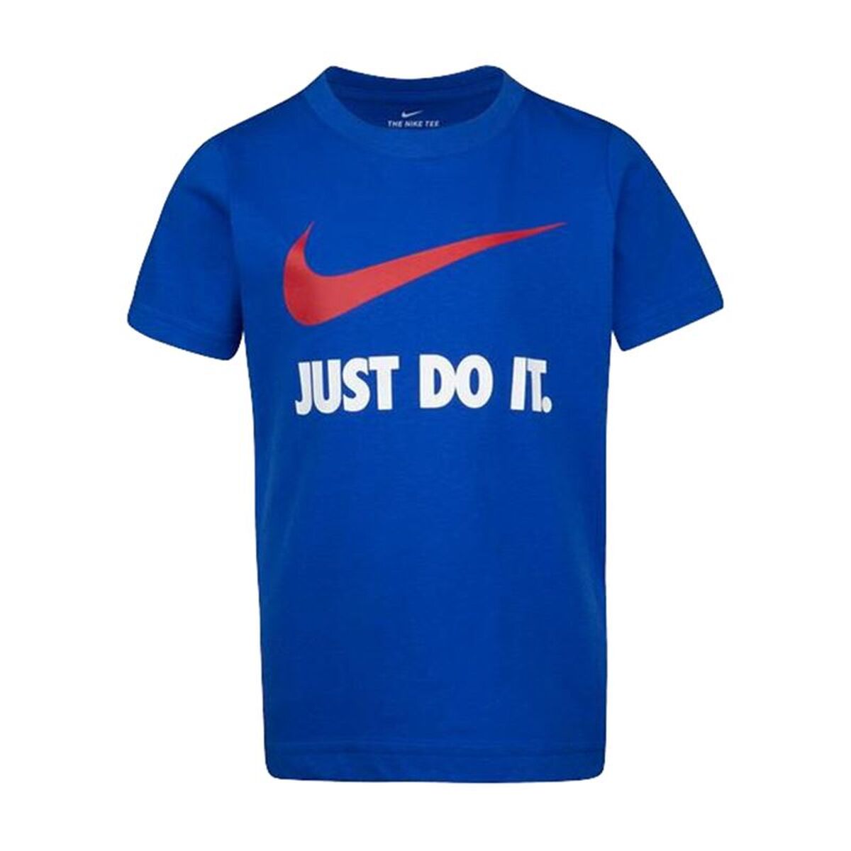 T-Shirt met Korte Mouwen voor kinderen Nike NKB Swoosh Blauw