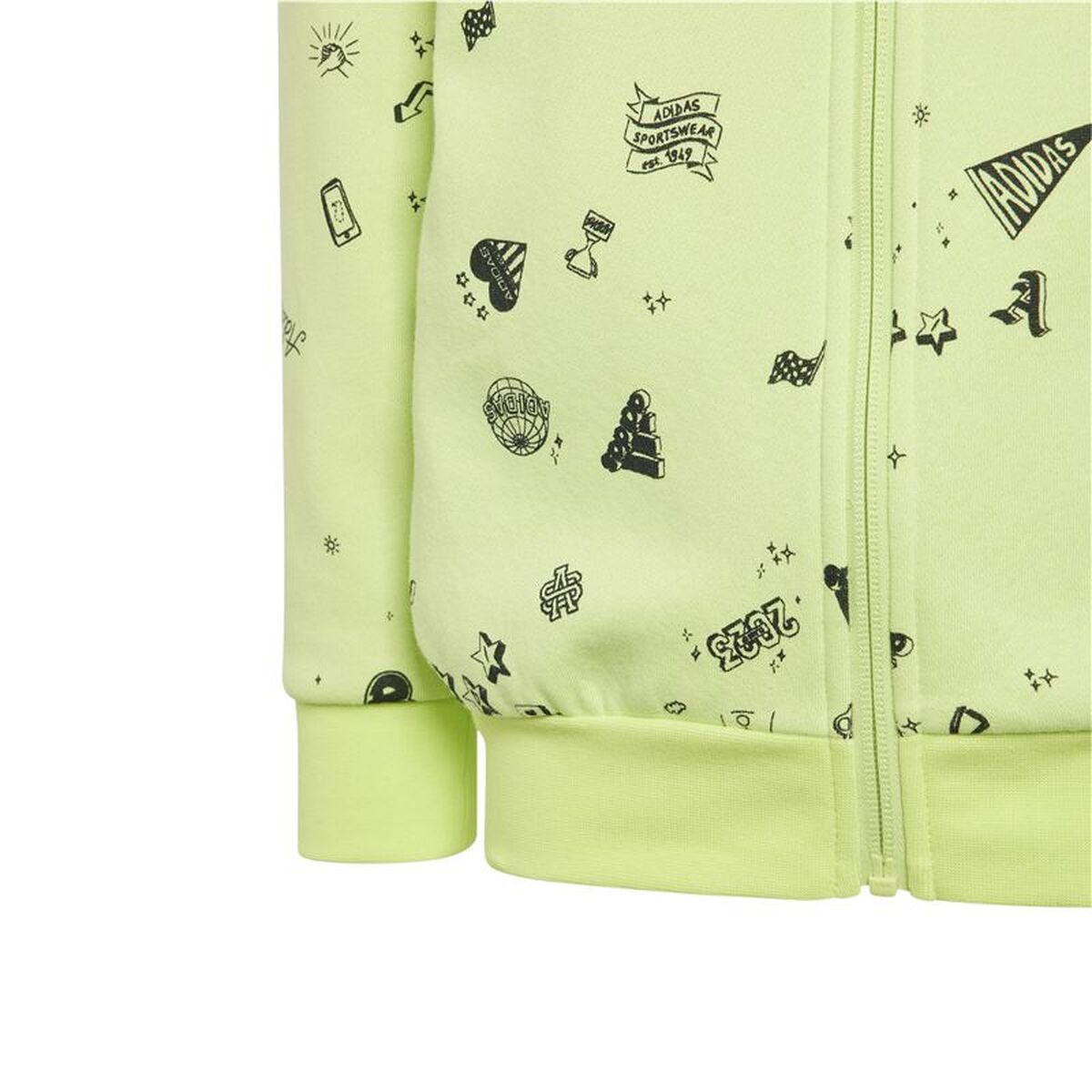Joggingpak voor kinderen Adidas IA1571 Groen