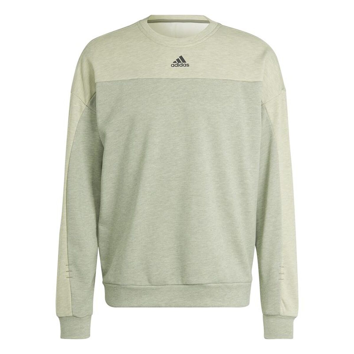 Herensweater zonder Capuchon Adidas Mel Crw Lichtgroen