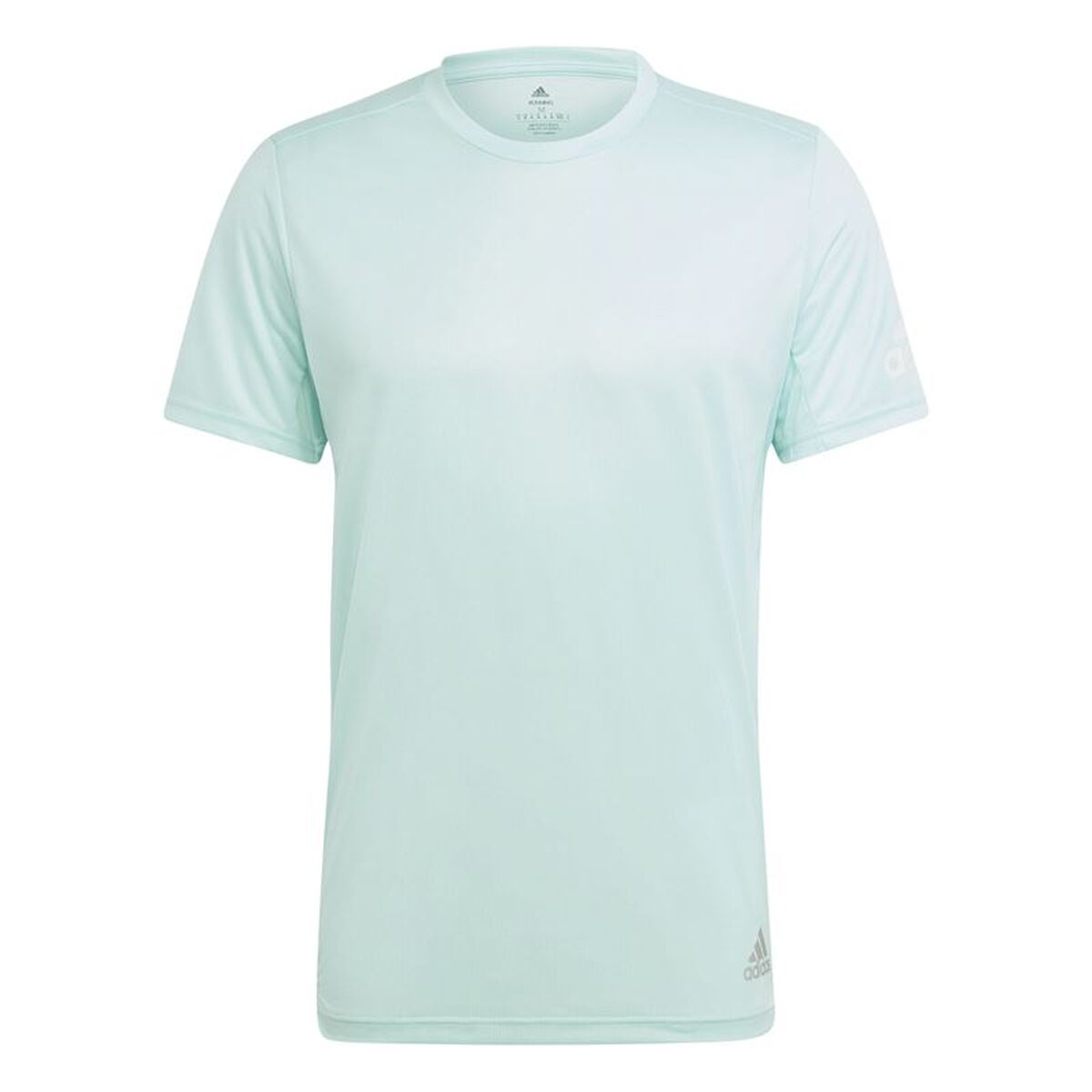 Heren-T-Shirt met Korte Mouwen Adidas Run It Aquamarijn