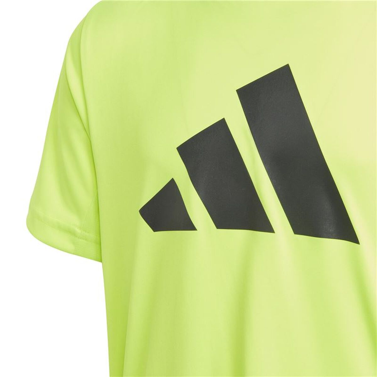 T-Shirt met Korte Mouwen voor kinderen Adidas U Tr-Es Logo Geel