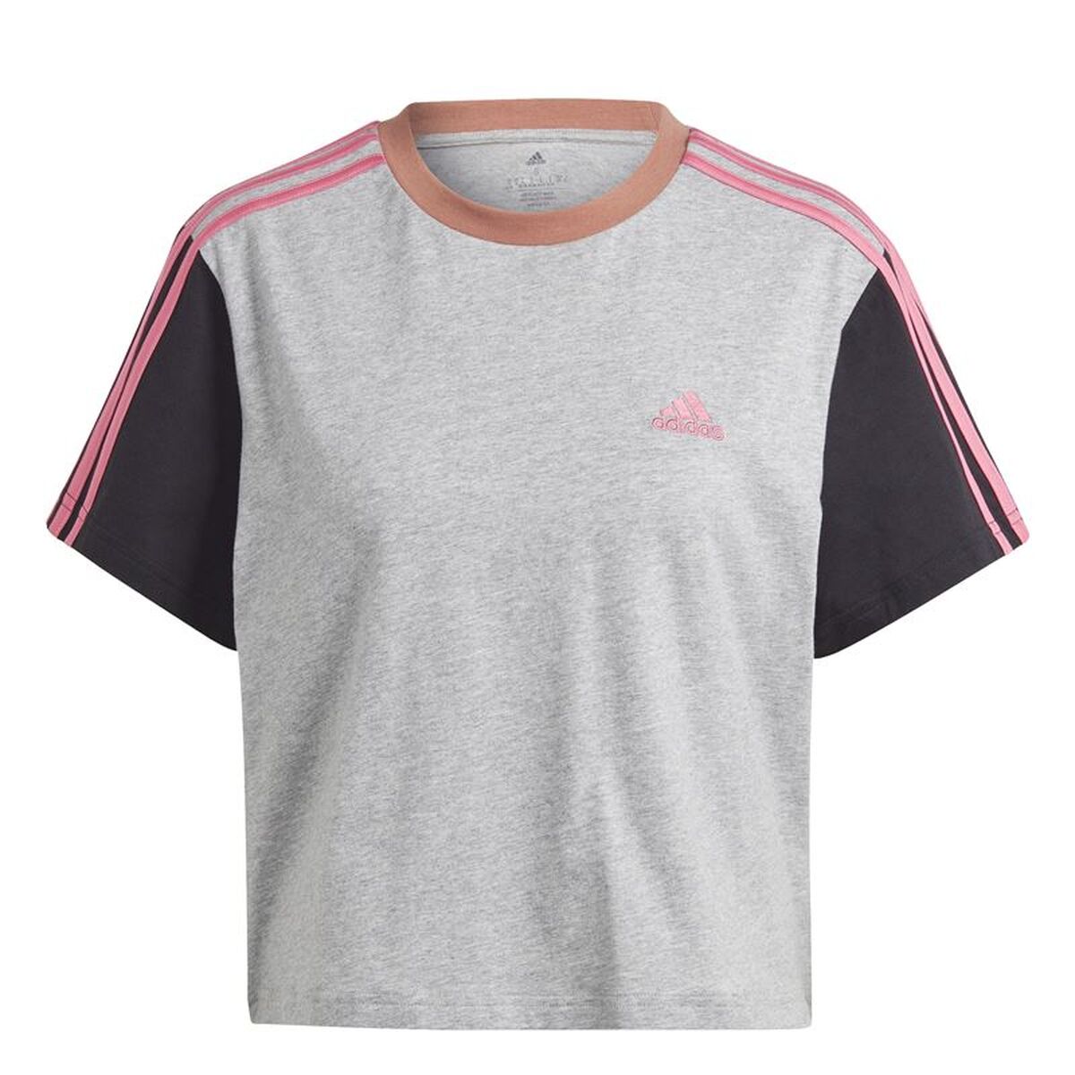 Dames-T-Shirt met Korte Mouwen Adidas 3S Cr