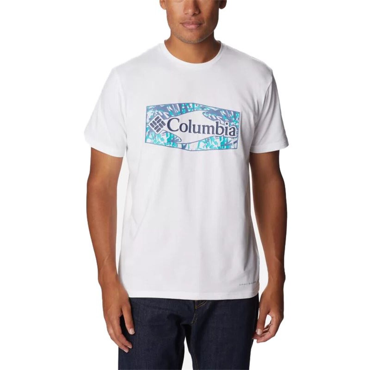 Sport T-shirt Korte Mouwen Columbia Sun Trek™ Graphic Wit