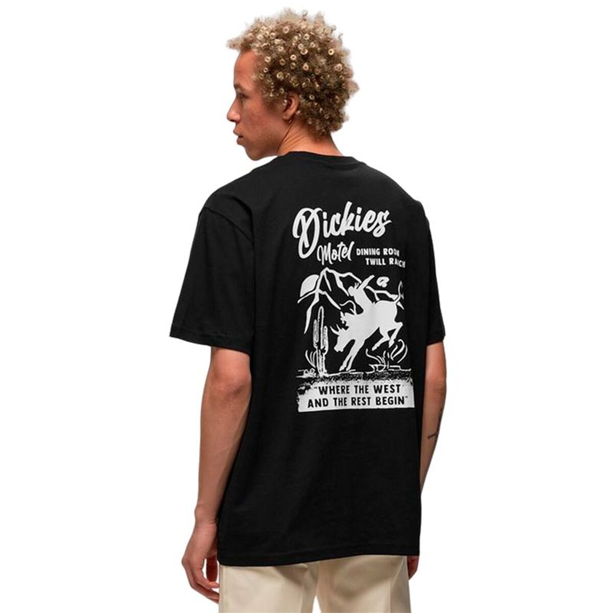 Heren-T-Shirt met Korte Mouwen Dickies Dighton Zwart