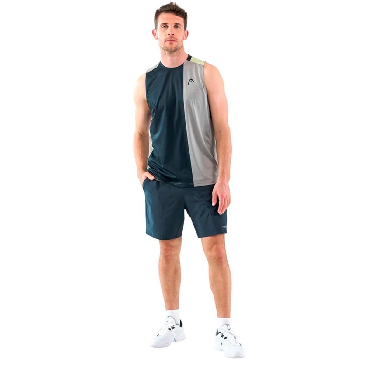 Heren-T-Shirt met Korte Mouwen Head 811353-GRLN Lichtgrijs