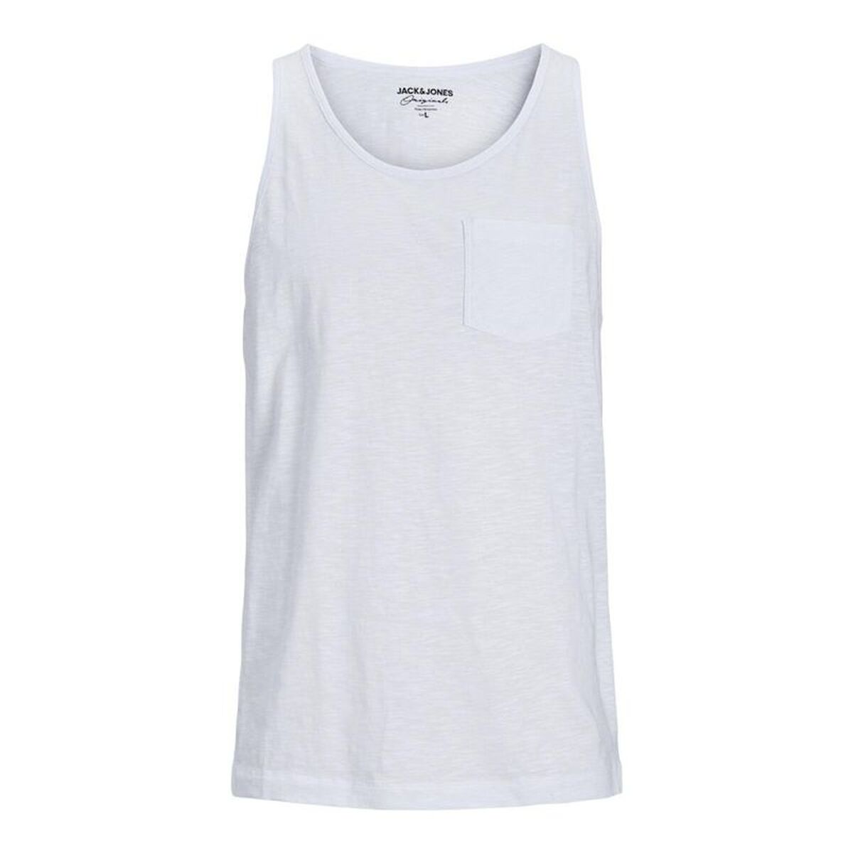 Tank Top Heren Jack & Jones tampa Slub Wit
