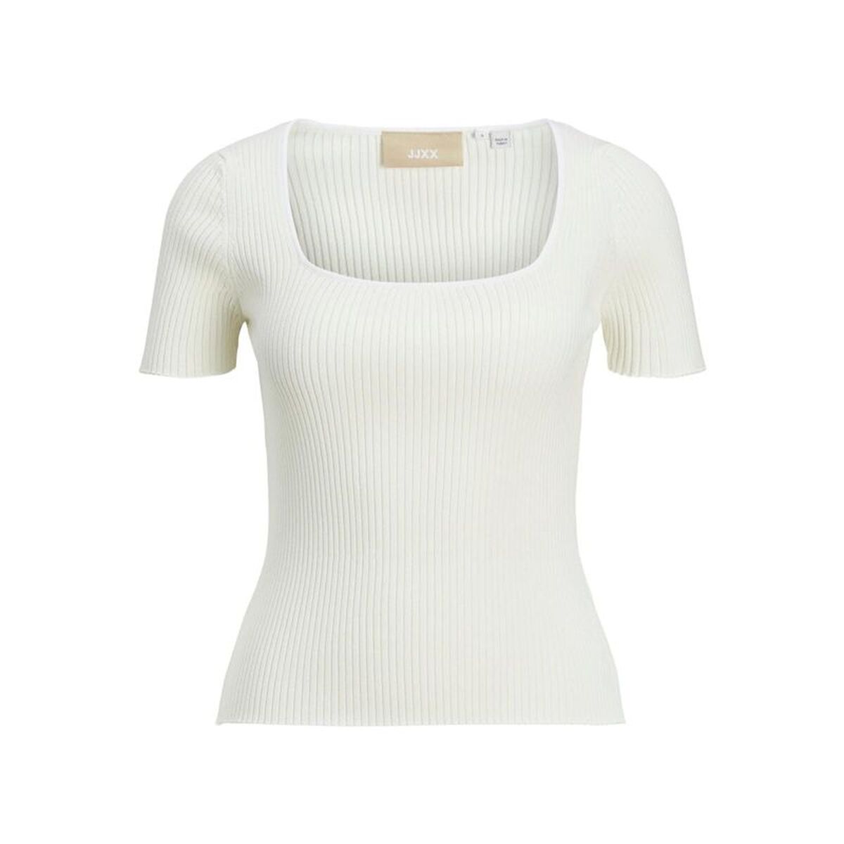 Dames-T-Shirt met Korte Mouwen Jack & Jones 12252768-11-4201 TCX Beige (XS)
