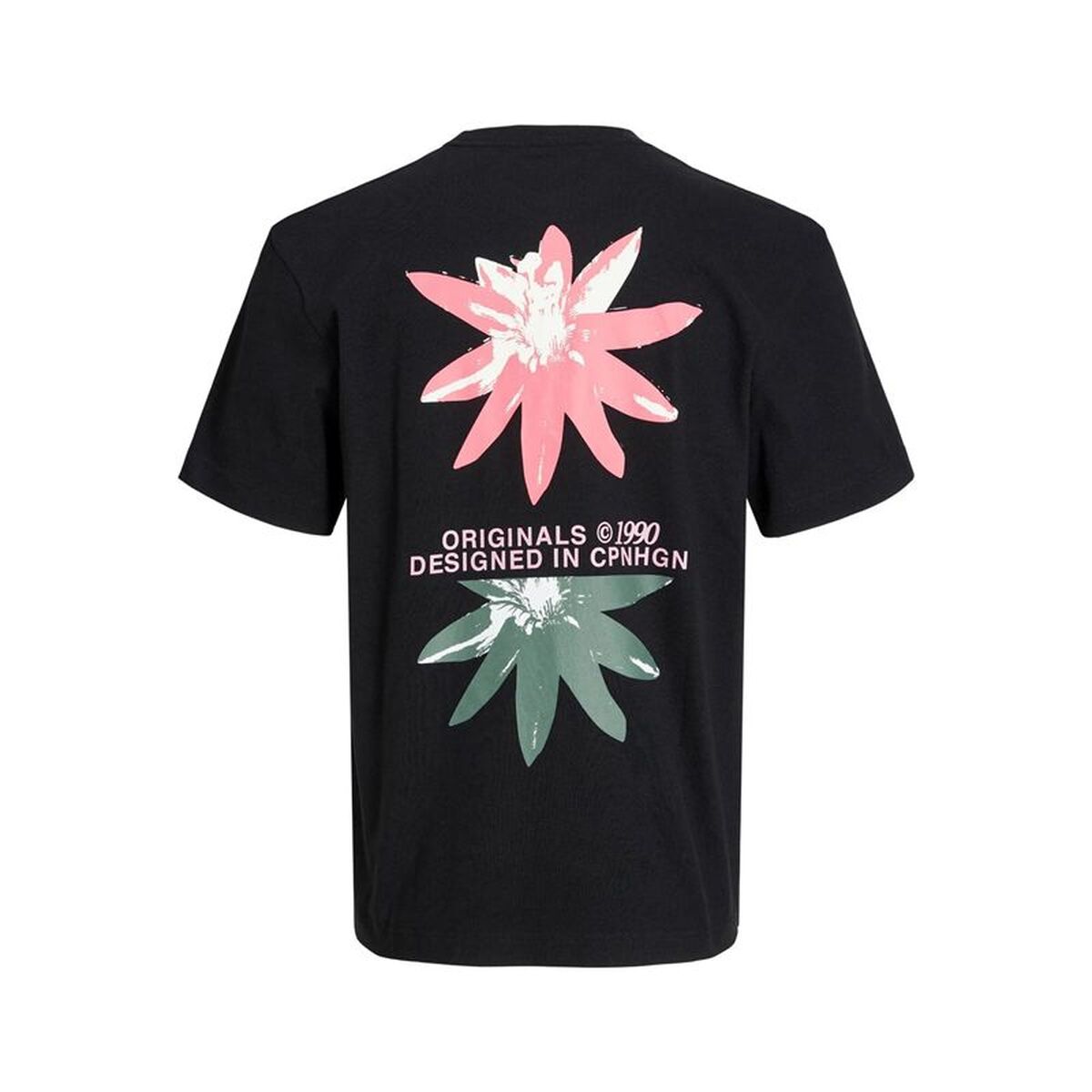 T-Shirt met Korte Mouwen voor kinderen Jack & Jones tampa Back Zwart