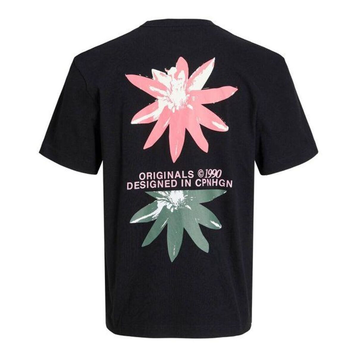 T-Shirt met Korte Mouwen voor kinderen Jack & Jones Jortampa Back Tee Ss Zwart