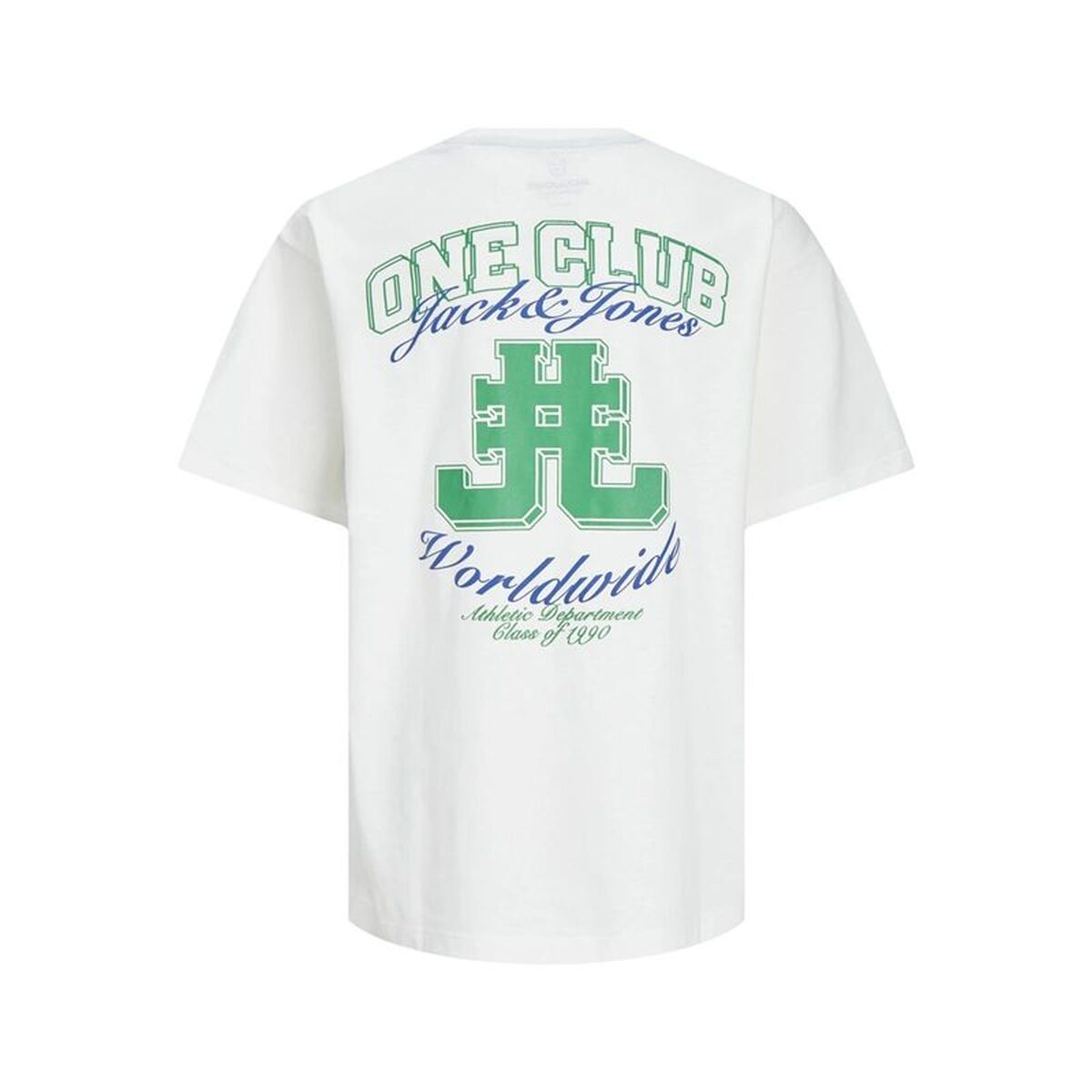 T-Shirt met Korte Mouwen voor kinderen Jack & Jones Jorcole Back Print Tee Ss Wit