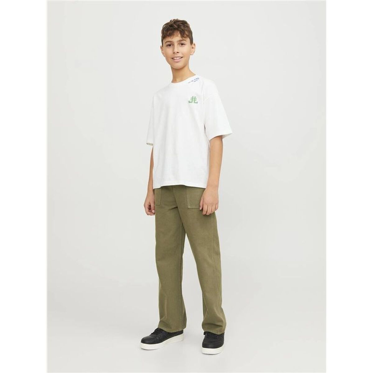 T-Shirt met Korte Mouwen voor kinderen Jack & Jones Jorcole Back Print Tee Ss Wit