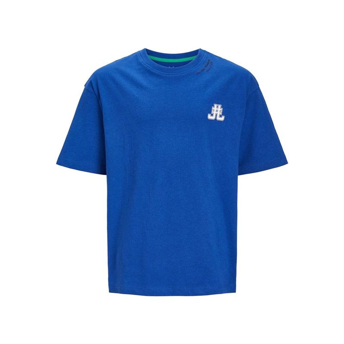 T-Shirt met Korte Mouwen voor kinderen Jack & Jones Jorcole Back Print Tee Ss Blauw