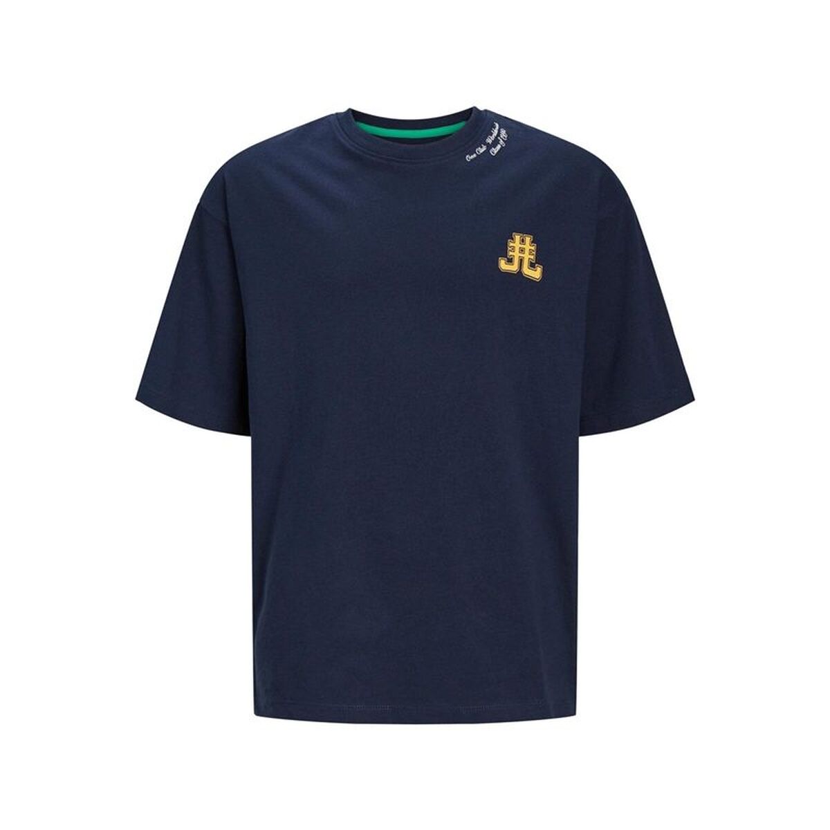 T-Shirt met Korte Mouwen voor kinderen Jack & Jones Jorcole Back Print Tee Ss Marineblauw