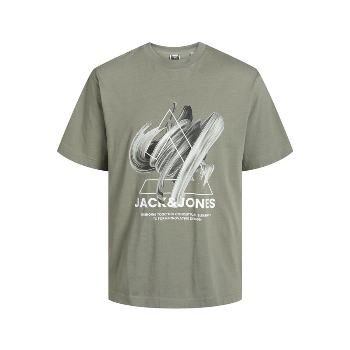 T-Shirt met Korte Mouwen voor kinderen Jack & Jones Jcotint Tee Ss Crew Neck Kaki
