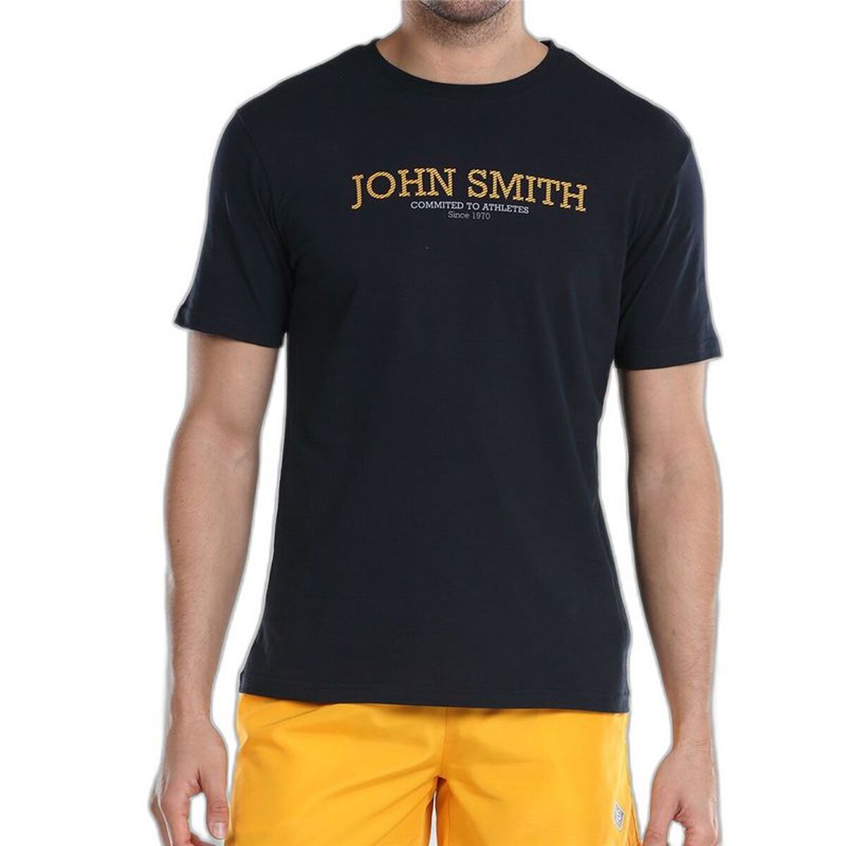 Heren-T-Shirt met Korte Mouwen John Smith Efebo Zwart