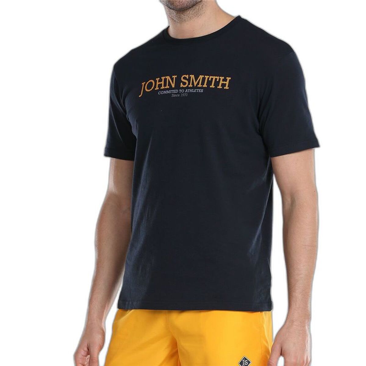 Heren-T-Shirt met Korte Mouwen John Smith Efebo Zwart