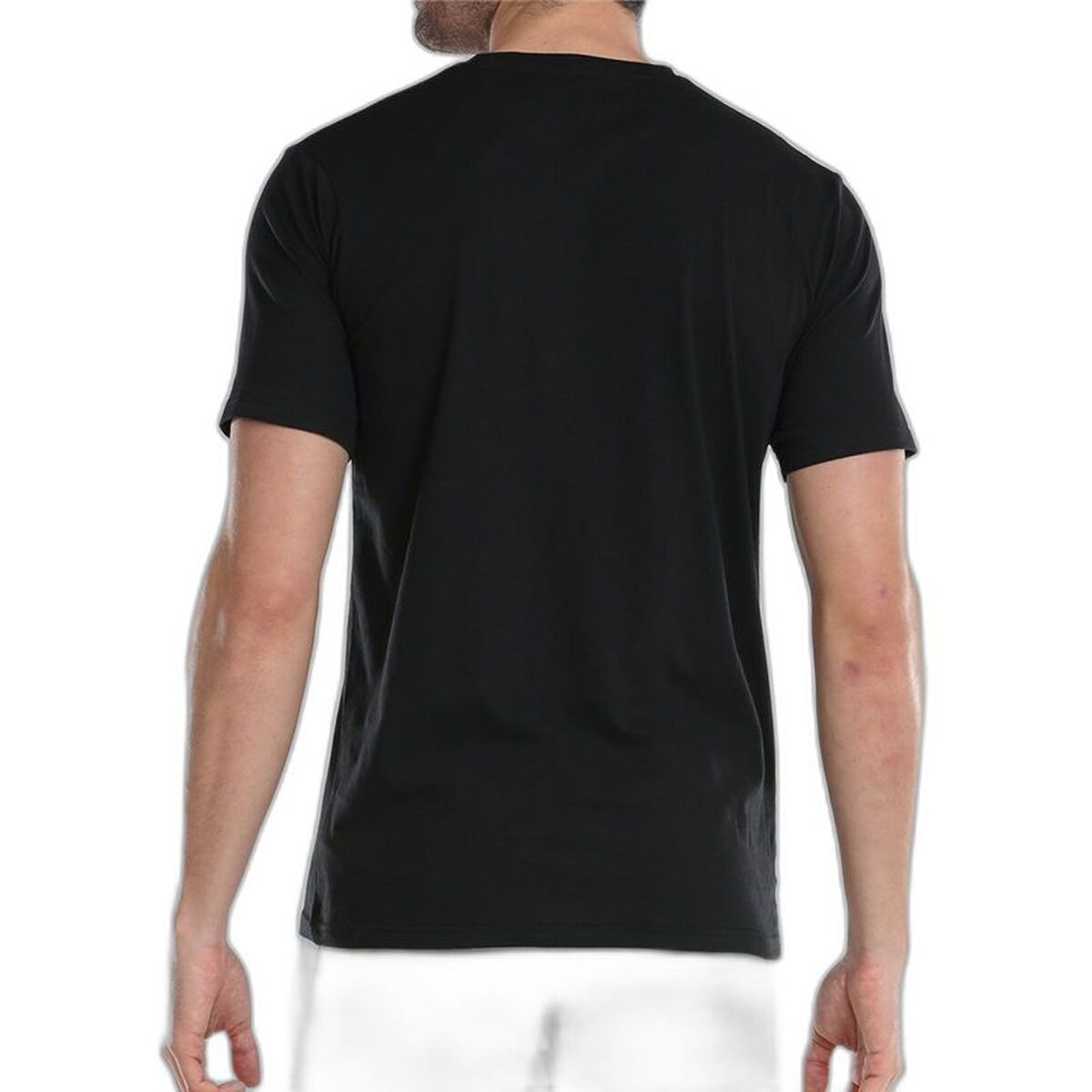 Heren-T-Shirt met Korte Mouwen John Smith Jalde Zwart