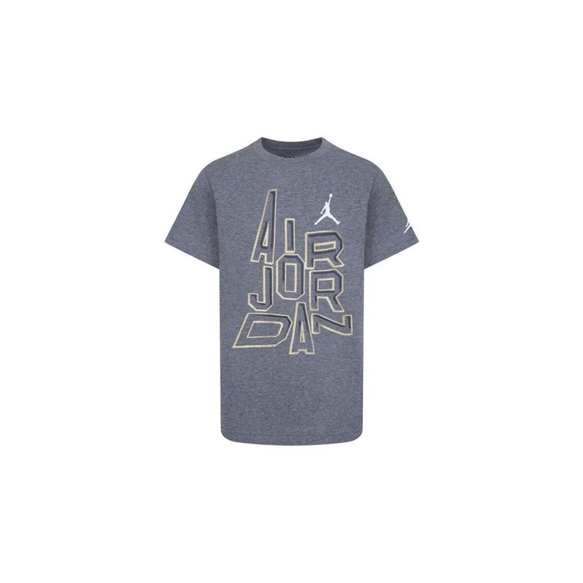 T-Shirt met Korte Mouwen voor kinderen Jordan Jordan 23 Gold Line Donker grijs