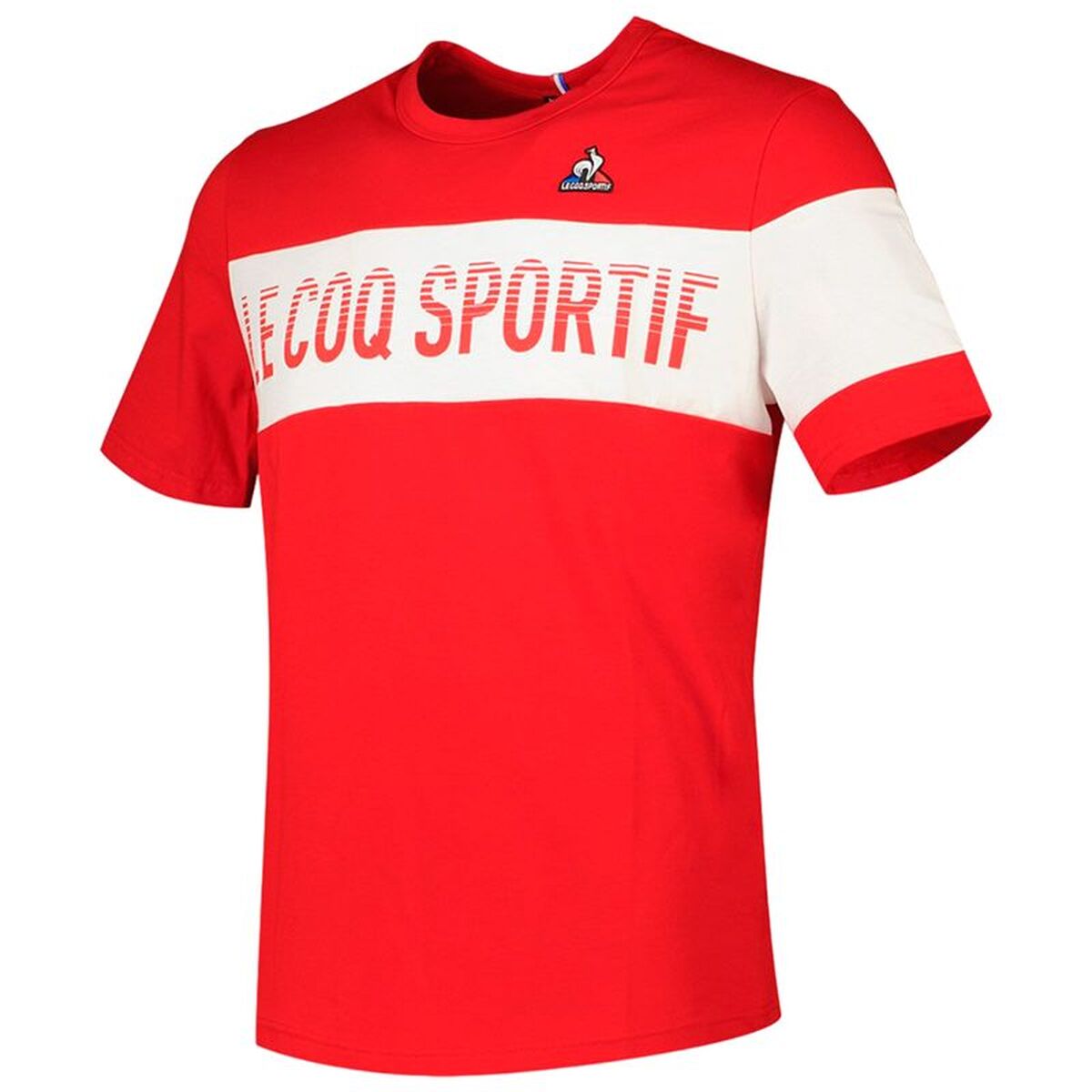 Heren-T-Shirt met Korte Mouwen Le coq sportif N°2 Rouge Rood
