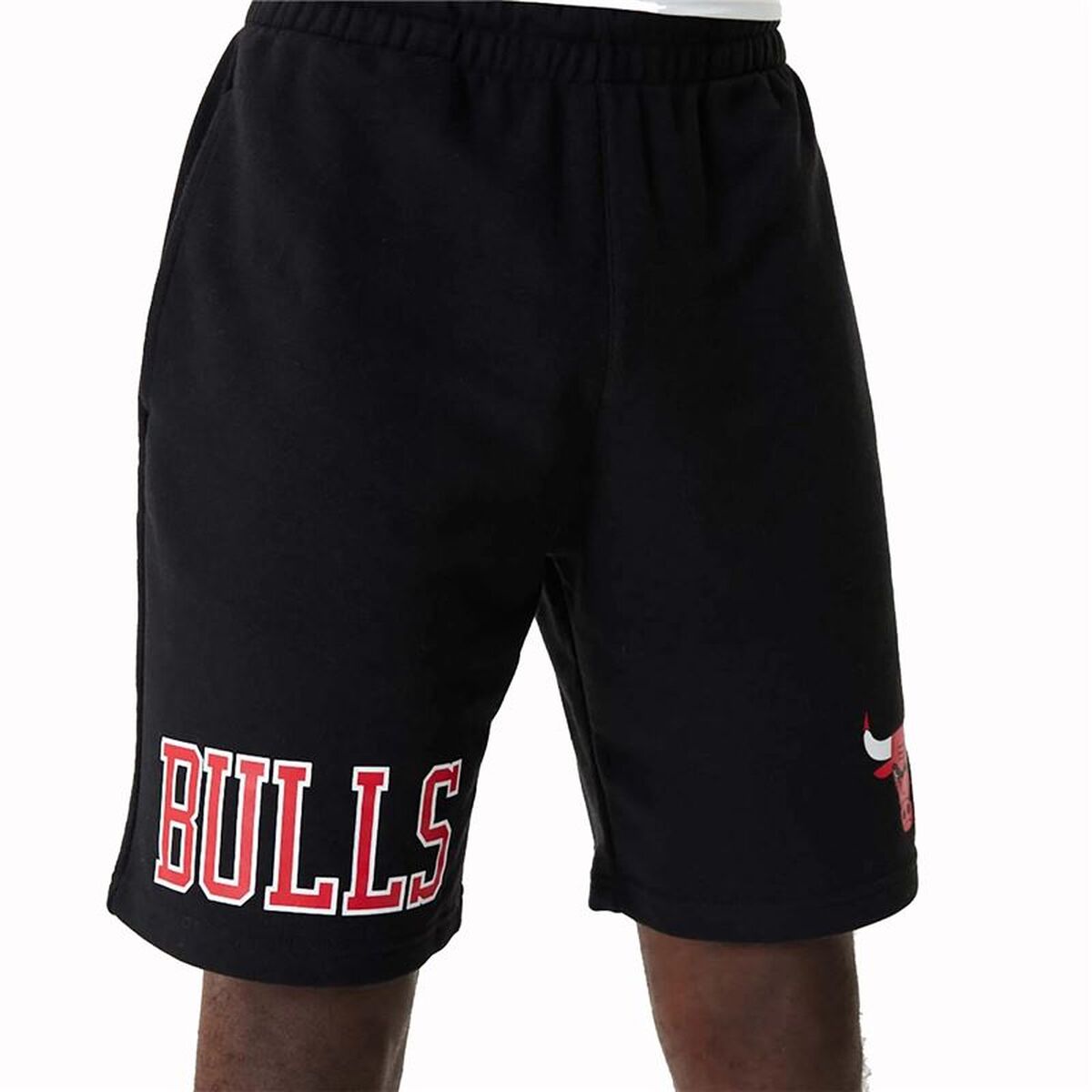 Basketbalbroek voor heren New Era NBA Chicago Bulls Zwart