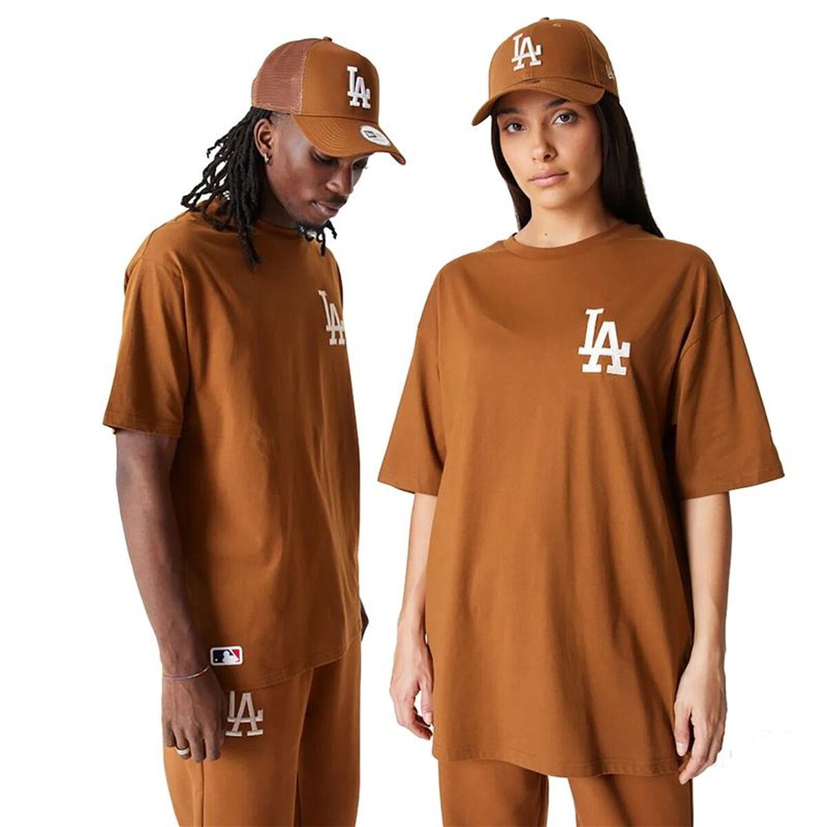 Heren-T-Shirt met Korte Mouwen New Era League Essentials Gouden