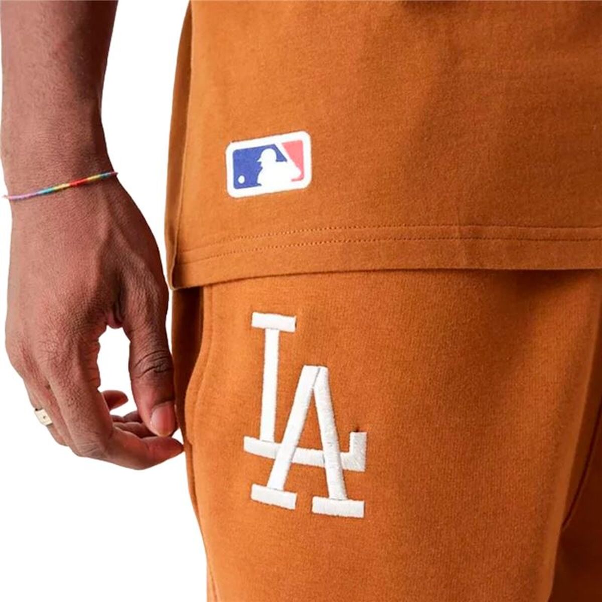 Heren-T-Shirt met Korte Mouwen New Era League Essentials Gouden