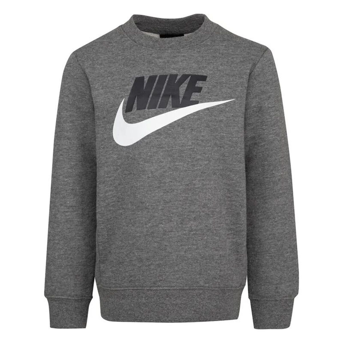 Kindersweater zonder Capuchon Nike Club Hbr Grijs