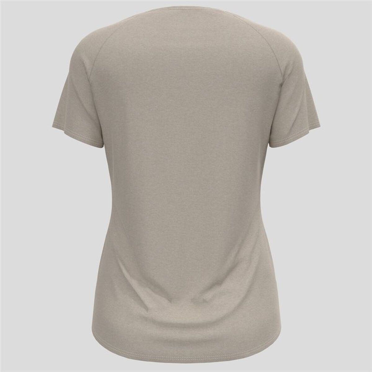 Dames-T-Shirt met Korte Mouwen Odlo Essential Beige