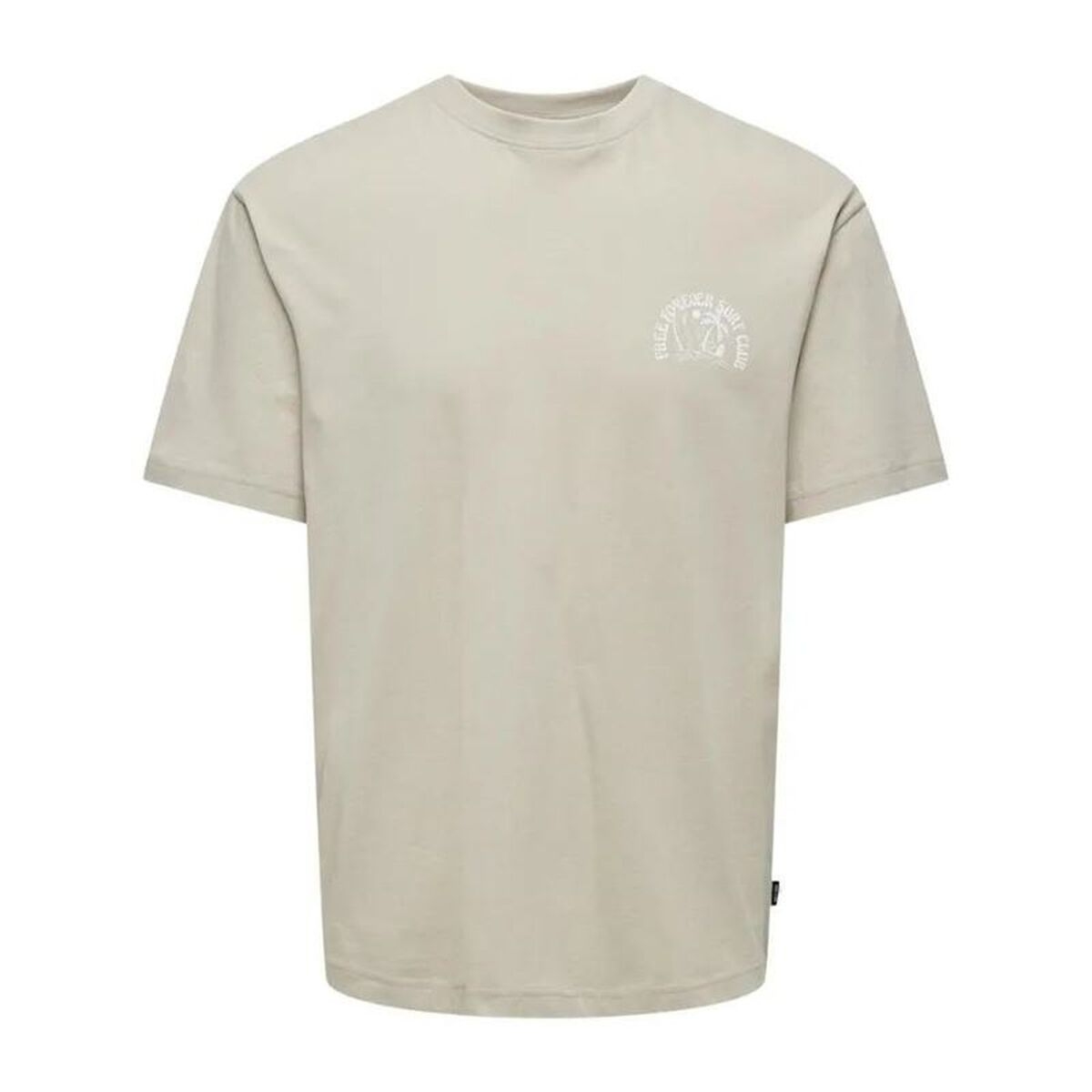 Heren-T-Shirt met Korte Mouwen Only & Sons Onskylan Rlx Icon Beige