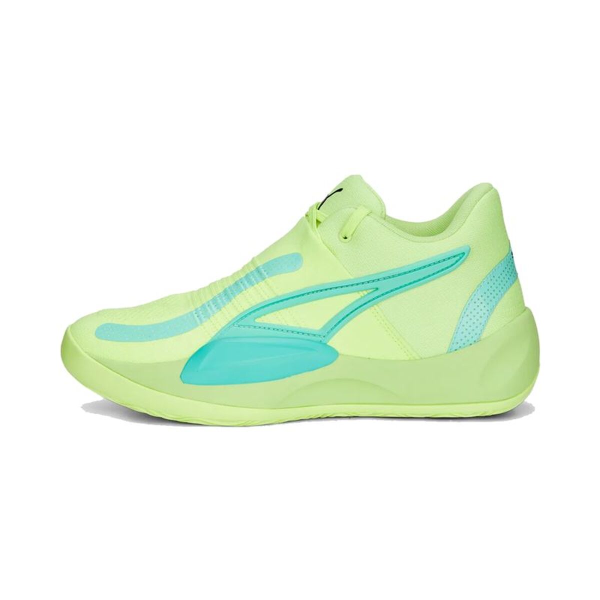 Basketbalschoenen voor Volwassenen Puma Limoengroen