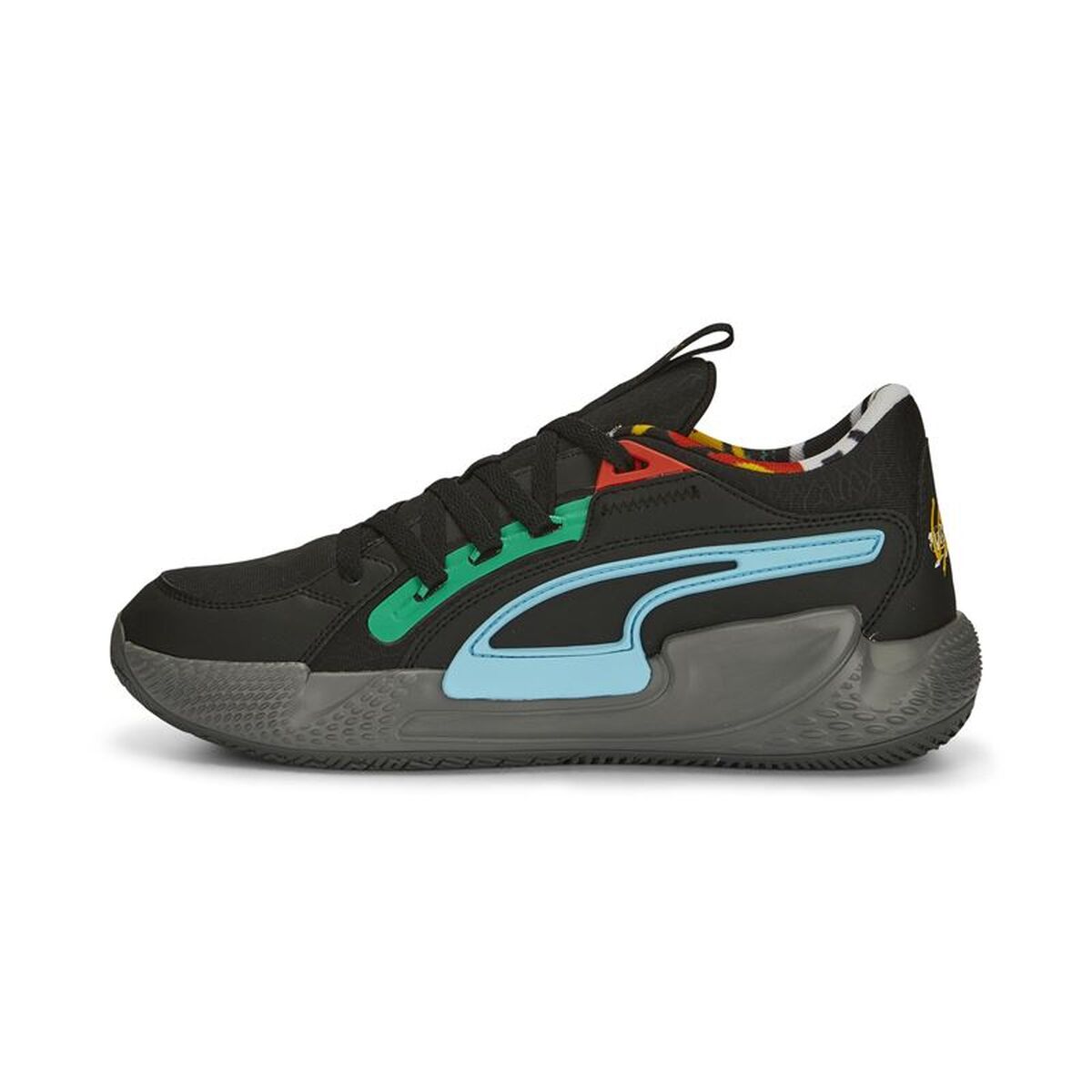 Basketbalschoenen voor Kinderen Puma Court Rider Chaos Zwart