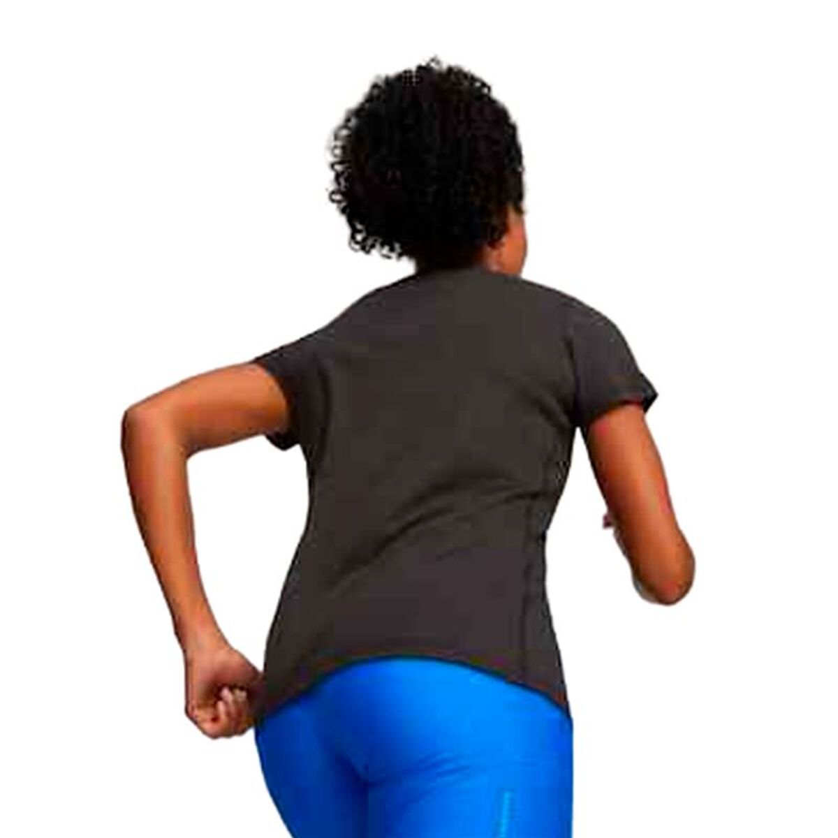Dames-T-Shirt met Korte Mouwen Puma Graphicc Icy Azule Zwart