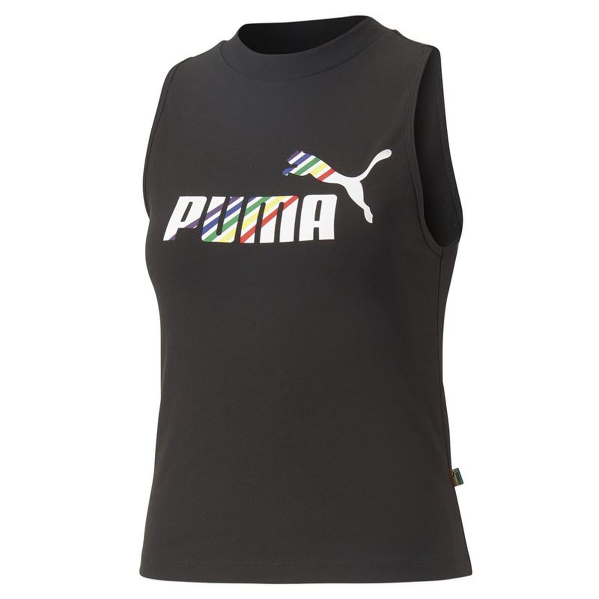 Dames Mouwloos T-shirt Puma Ess+ Love Is Love Sl Zwart