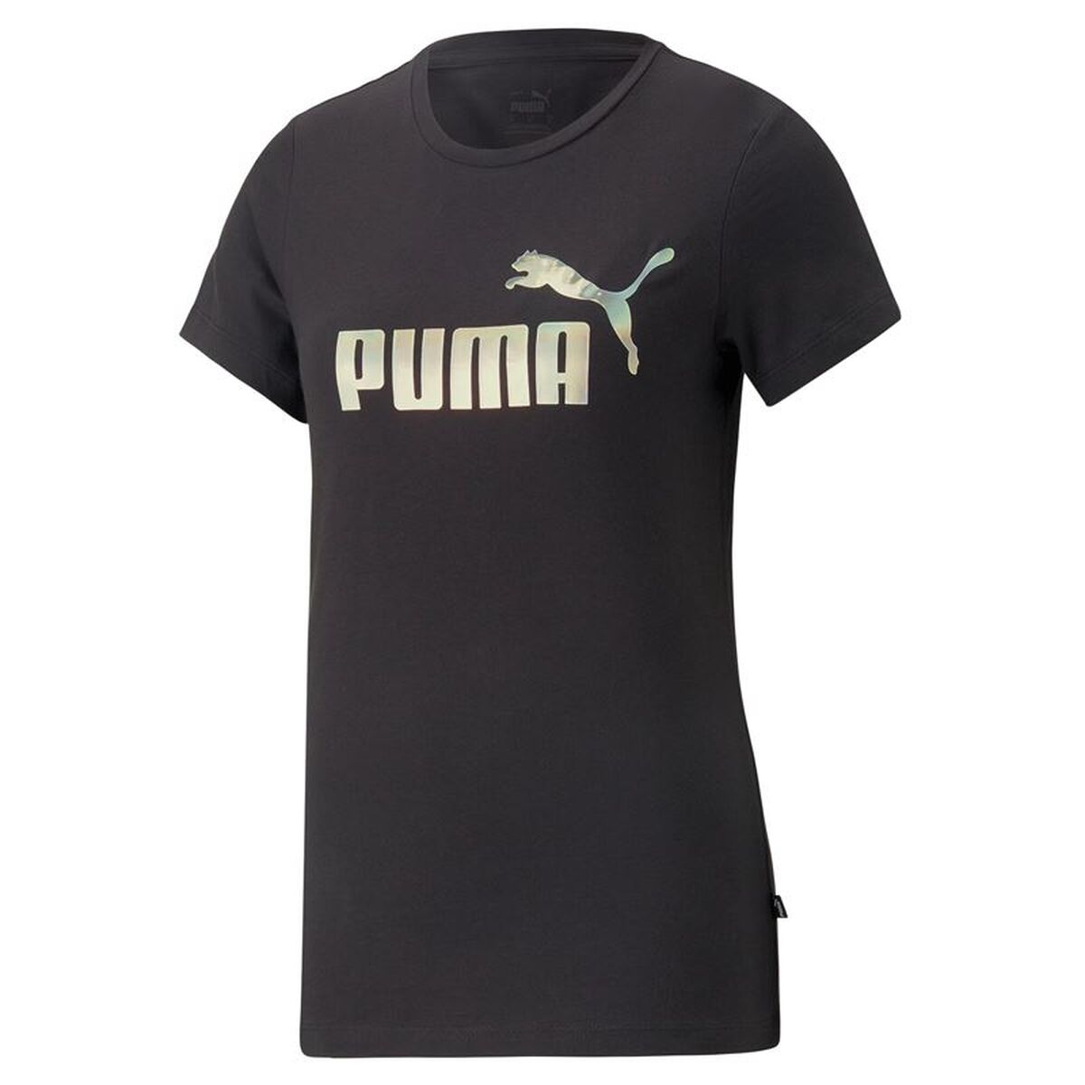 Dames-T-Shirt met Korte Mouwen Puma Essentials+ Nova Shine Zwart