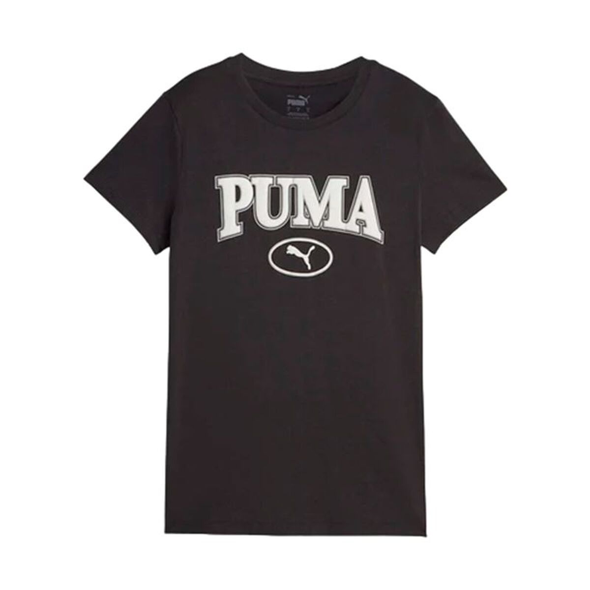 Dames-T-Shirt met Korte Mouwen Puma Squad Graphicc T Zwart