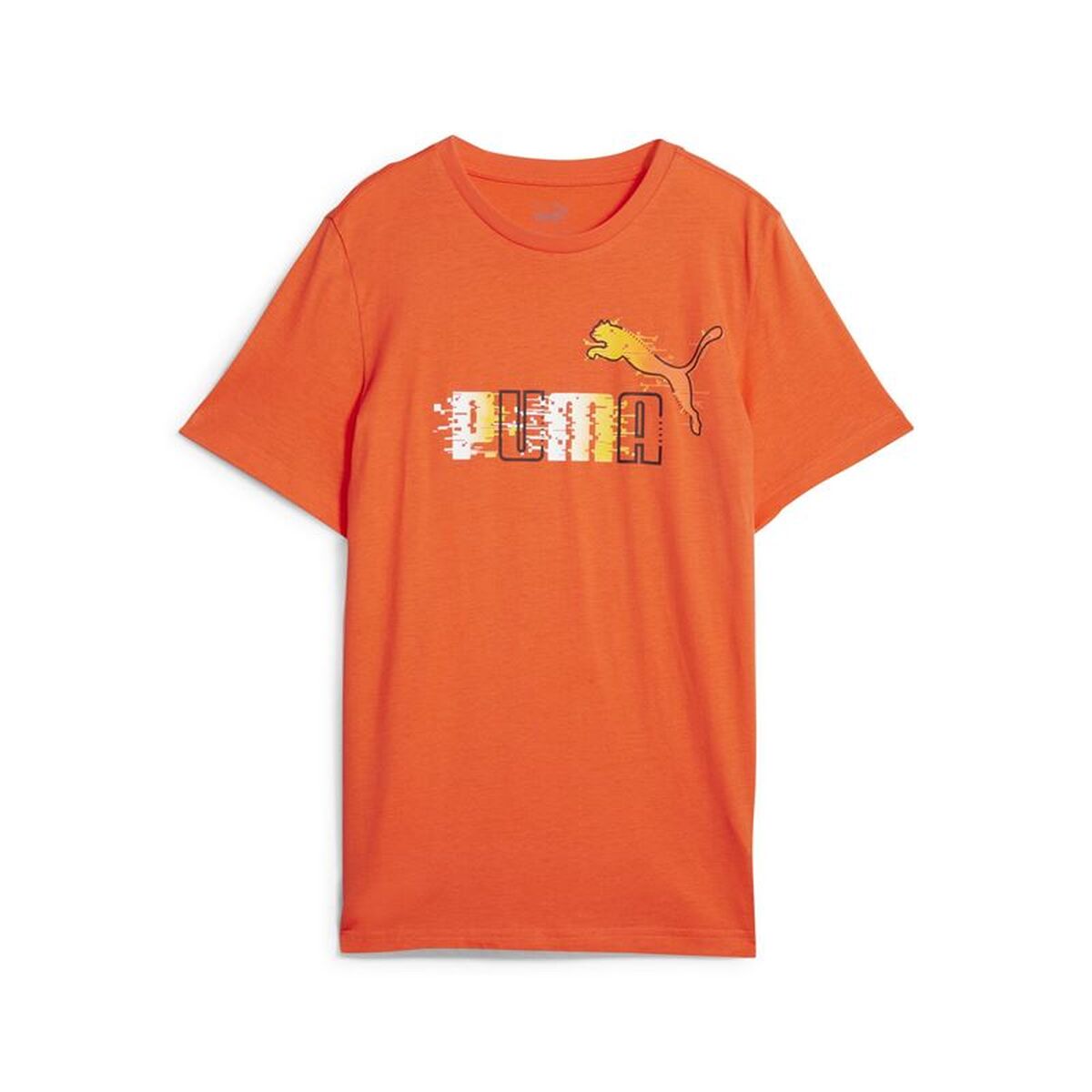 T-Shirt met Korte Mouwen voor kinderen Puma Ess+ Futureverse Oranje