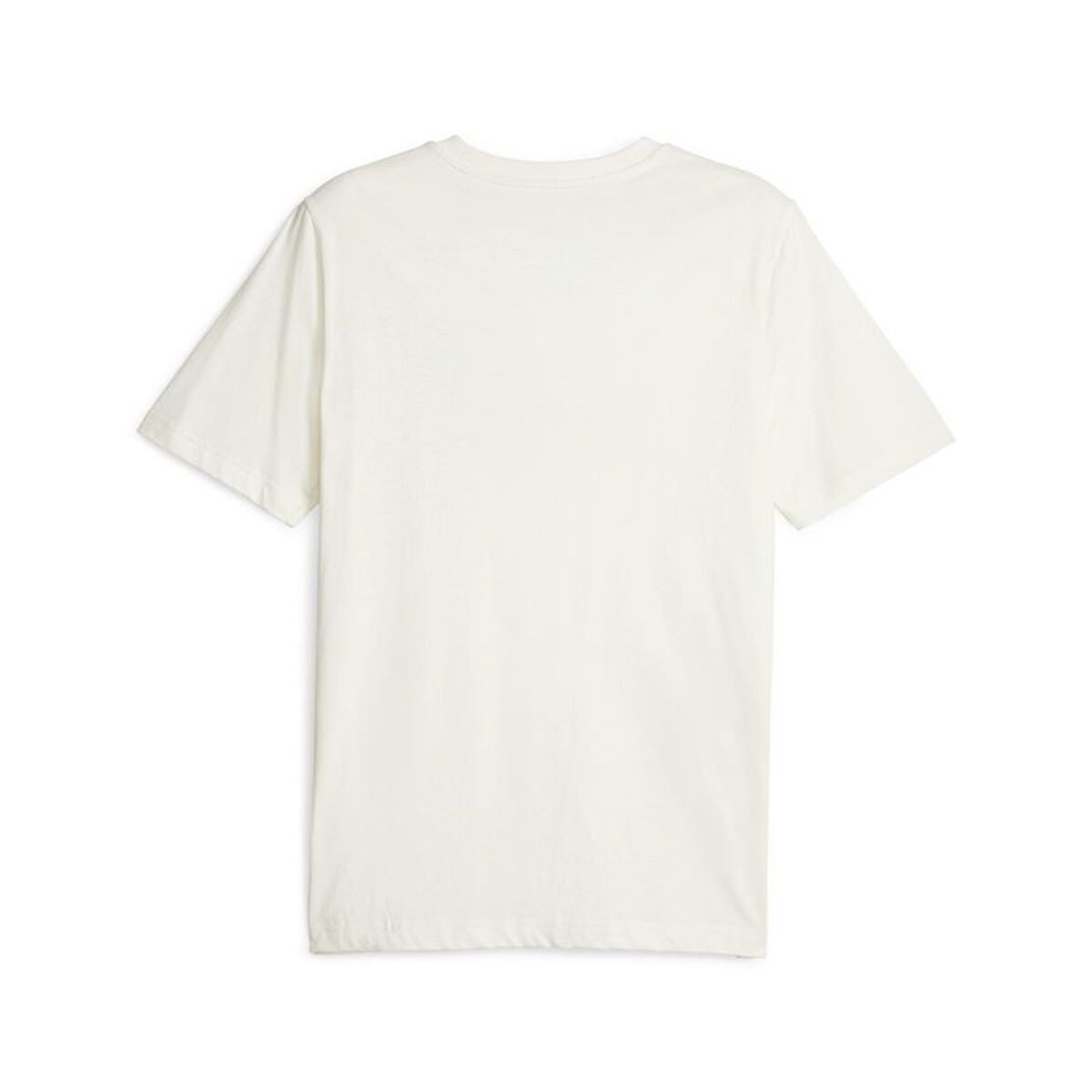 Heren-T-Shirt met Korte Mouwen Puma Ess+ Wit Natuurlijk